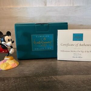 Disney Classics Mickey Mouse Figurine with Colorful Base